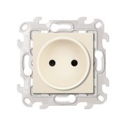 Simon 24 Слоновая кость Розетка 2К с защитными шторками