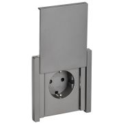 IEK FORTE&PIANO Сталь Розетка с/з со шт с крышкой винтовое крепление 16А IP44 FP521.