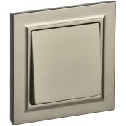 IEK BRITE Шампань Выключ. 1-кл. 10А в сборе ВСР10-1-0-БрШ.