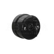 Выключатель фарфоровый перекрестный черный «АВРОРА»