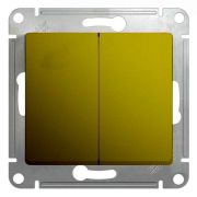 SE Glossa Фисташковый Переключатель 2-клавишный, сх.6 10А GSL001065
