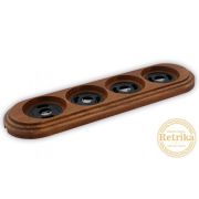 Рамка четырехместная «Американский орех»