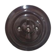 Механизм выключателя Colony одноклавишный проходной коричневый