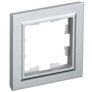 IEK BRITE BASE Алюминий Рамка 1-м РУ-1-БрА.