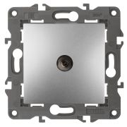 ЭРА 14-3102-03 Elegance Алюминий Розетка TV проходная