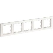 IEK BRITE BASE Белый Рамка 5-м РУ-5-БрБ.