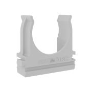 Держатель-клипса д.25мм серый ДКС 51025