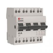 Трехпозиционный переключатель 4P 63А EKF Basic tps-4-63