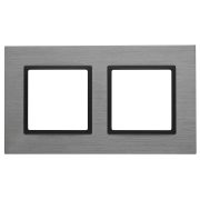 ЭРА 14-5202-42 Elegance Титан/антрацит Металл Рамка 2-ая