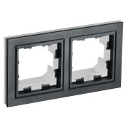 IEK BRITE BASE Черный Рамка 2-м IP44 РУ-2-БрЧ-44.
