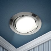 ЭРА KL35 A CH/1 Светильник под лампу GX53 220V, 15W металл Б0049556