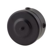 Распаечная коробка D85 металл крашеный черный М1-25-25