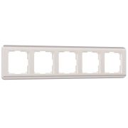 W0052113/ Рамка на 5 постов Stream (перламутровый)