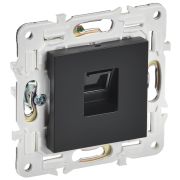 IEK SKANDY Черный Розетка компьютерная RJ45 кат.6 SK-K02Bl.