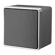 Выключатель одноклавишный влагозащищенный IP44 Gallant Графит рифленый W5010204