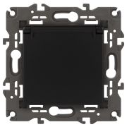 ЭРА 14-2103-05 Elegance Антрацит Розетка с/з со шт с крышкой