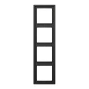 JUNG LS 990 Антрацит (лакир. алюминий) Рамка 4-ая