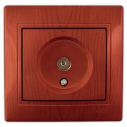 LEZARD С/П вишня розетка ТВ проходная 701-0601-129