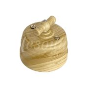 Выключатель пластиковый поворотный на 4 положения (1-2 клавишный) сосна серия «Усадьба» GE30401-11