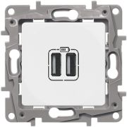 Legrand Etika Белый Зарядка USB C-C