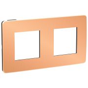 Schneider Electric Unica Studio Медь/Антрацит Рамка 2-ная