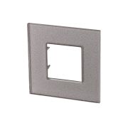 Рамка 1-постовая, 2-модульная, серия Zenit, стекло Брызги шампанского