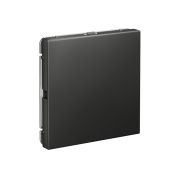 Systeme Electric ArtGallery Базальт Заглушка без суппорта для многопостовых рамок