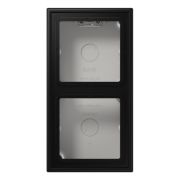 JUNG LS 990 Черный матовый Коробка накладного монтажа 2 поста, с встроенной рамкой