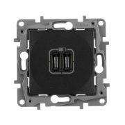 Legrand Etika Антрацит Зарядка USB C-C 672635