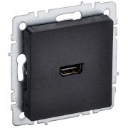 IEK BRITE BASE Черный Розетка HDMI РHDMI-0-БрЧ.