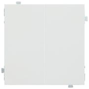 Клавиши для двухклавишного перекрестного выключателя белый матовый