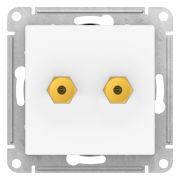 Systeme Electric AtlasDesign Лотос Розетка аудио двойная