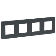 Schneider Electric Unica Studio Антрацит Рамка 4-ная