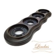 Рамка 4 местная Венге Lindas 25465