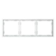 Рамка пластиковая VOLTUM S70 на 3 поста, (белый матовый)