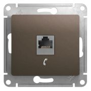 SE Glossa Шоколад Розетка телефонная RJ11 GSL000881T
