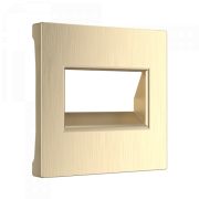 W1191110/ Накладка для двойной розетки Еthernet RJ-45 (шампань рифленый)