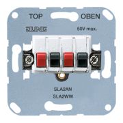 JUNG EcoProfi Аудио розетка стерео 25В 4 входа до 10мм2 белый