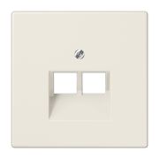 JUNG LS 990 Бежевая Накладка 2-ой наклонной ТЛФ/комп розетки