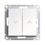 Systeme Electric AtlasDesign Жемчуг Выключатель 2-клавишный жалюзи, 10А, механизм
