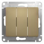 SE Glossa Титан Выключатель 3-клавишный, сх.3 GSL000431