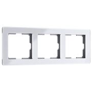 W0032701/ Рамка на 3 поста Acrylic (белый)