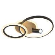 Светильник потолочный светодиодный ЭРА Модерн Rondo CLL-1-85-RC BK с ДУ 85W 30