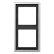 JUNG LS 990 Алюминий Рамка 2-ая