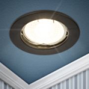 ST1 SBK Встраиваемый светильник штампованный ЭРА MR16 GU5.3 черный матовый