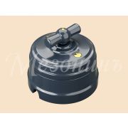 Выключатель поворотный на 4 положения двухклавишный серая гавань «МезонинЪ» GE70401-57