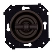 BIRONI Шедель Бриз Пластик Коричневый матовый Выключатель 2-кл (скрытый монтаж)