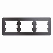 SE Glossa Графит Рамка 3-я горизонтальная GSL001303