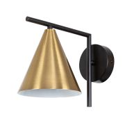Arte Lamp A7029AP-1BK JACOB Бра металл черный/медный/белый E27