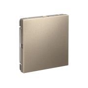 Systeme Electric ArtGallery Шампань Заглушка без суппорта для многопостовых рамок